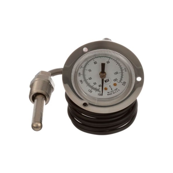 Allpoints 621012 Rinse Thermometer2, 100-220F, Front Flang